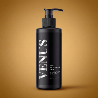 שמפו Venus Root Activator לגברים נגד נשירת שיער - צמיחת שיער מוגברת עם 4 חפיפות בשבוע בלבד*