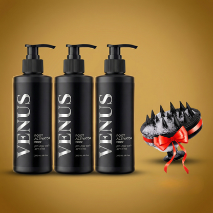 שמפו Venus Root Activator לגברים נגד נשירת שיער - צמיחת שיער מוגברת עם 4 חפיפות בשבוע בלבד*
