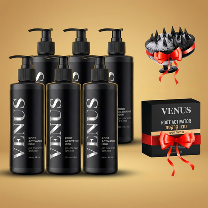 שמפו Venus Root Activator לגברים נגד נשירת שיער - צמיחת שיער מוגברת עם 4 חפיפות בשבוע בלבד*