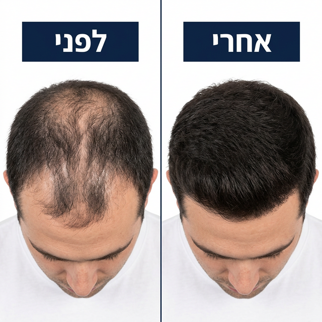 לפני ואחרי שימוש ב-Venus Root Activator