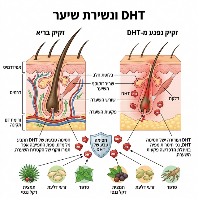 מנגנון DHT ונשירת שיער